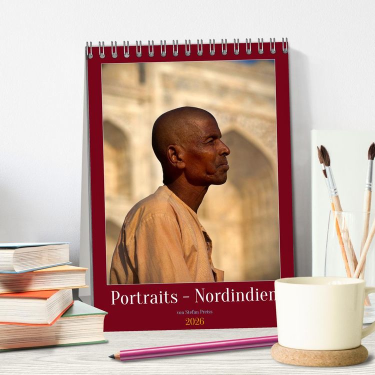 Produktbild: Portraits - Nordindien (Tischkalender 2026 DIN A5 hoch), CALVENDO Monatskalender