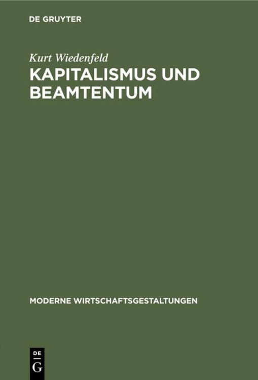 Produktbild: Kapitalismus und Beamtentum