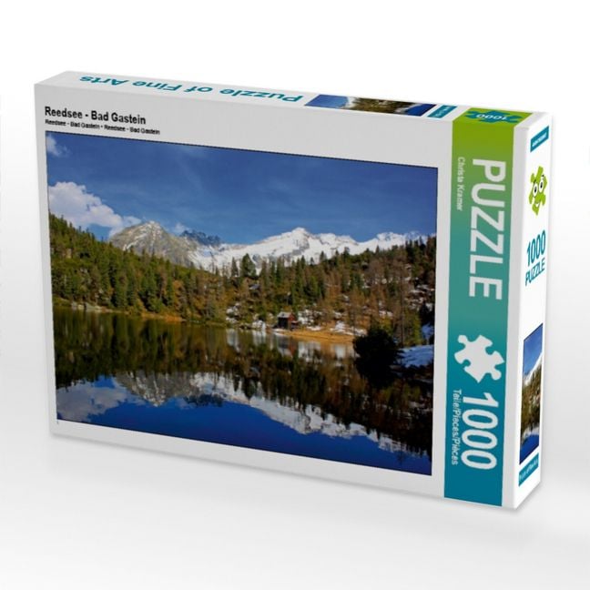 Produktbild: CALVENDO Puzzle Reedsee - Bad Gastein | 1000 Teile Lege-Gr&ouml;&szlig;e 64x48cm Foto-Puzzle f&uuml;r gl&uuml;ckliche Stunden
