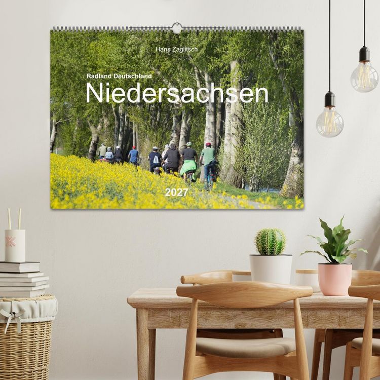 Produktbild: Radland Deutschland - Niedersachsen (Wandkalender 2027 DIN A2 quer), CALVENDO Monatskalender