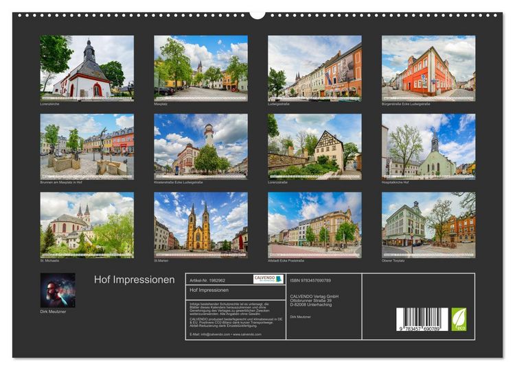 Produktbild: Hof Impressionen (hochwertiger Premium Wandkalender 2026 DIN A2 quer), Kunstdruck in Hochglanz