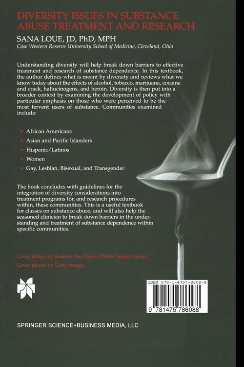 Produktbild: Diversity Issues in Substance Abuse Treatment and Research