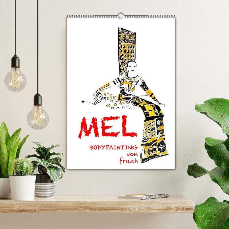 Produktbild: MEL Bodypainting von fru.ch (Wandkalender 2026 DIN A2 hoch), CALVENDO Monatskalender