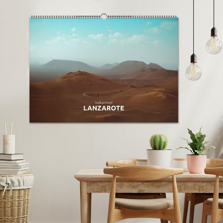 Produktbild: Vulkaninsel &ndash; Lanzarote (Wandkalender 2026 DIN A2 quer), CALVENDO Monatskalender