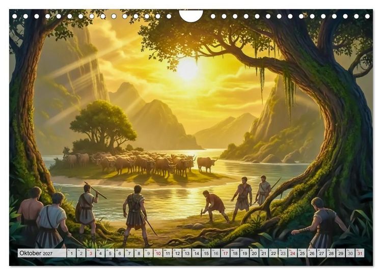 Produktbild: Odysseus Reise &ndash; Gefahren, Verlockungen, Schicksal (Wandkalender 2027 DIN A4 quer), CALVENDO Monatskalender