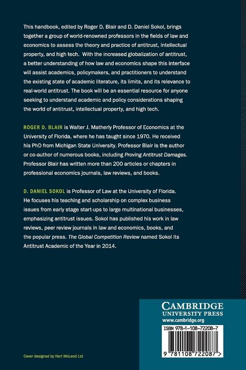 Produktbild: The Cambridge Handbook of Antitrust, Intellectual Property, and High Tech