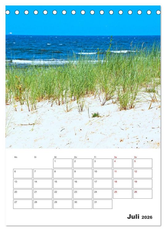 Produktbild: Usedom - Terminplaner (Tischkalender 2026 DIN A5 hoch), CALVENDO Monatskalender