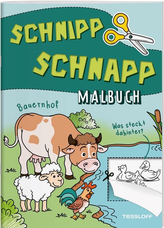 Produktbild: Schnipp Schnapp Malbuch. Bauernhof. Was steckt dahinter?