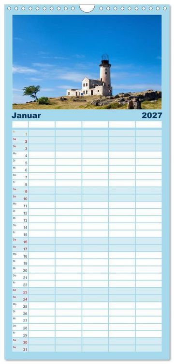 Produktbild: Familienplaner 2027 - Mauritius - Perle im Indischen Ozean mit 5 Spalten (Wandkalender, 21 x 45 cm) CALVENDO