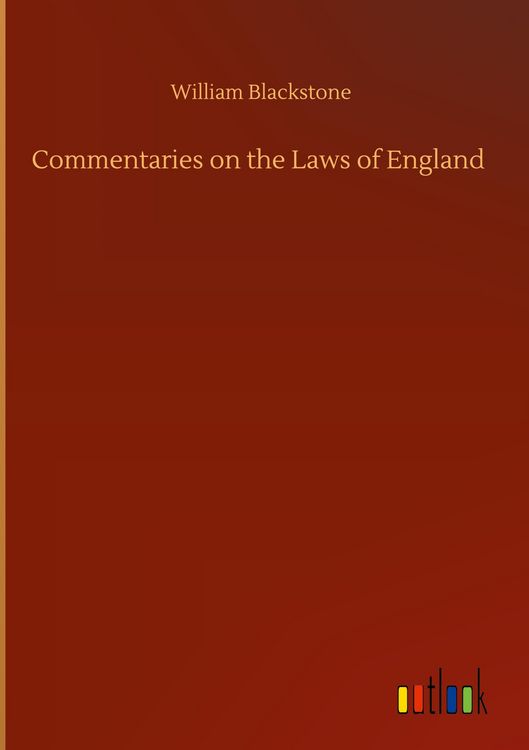 Produktbild: Commentaries on the Laws of England