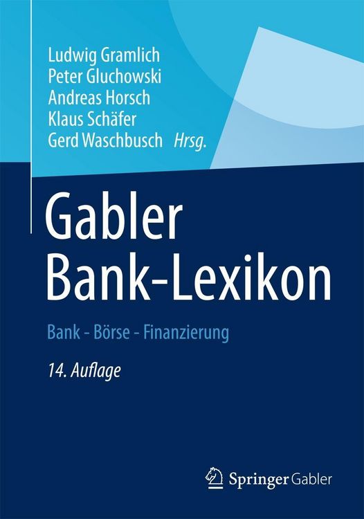 Produktbild: Gabler Banklexikon