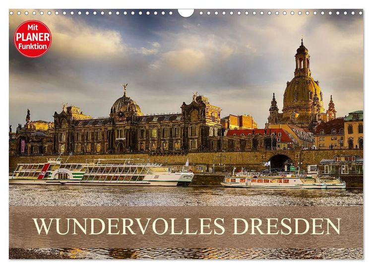 Produktbild: WUNDERVOLLES DRESDEN (Wandkalender 2026 DIN A3 quer), CALVENDO Monatskalender