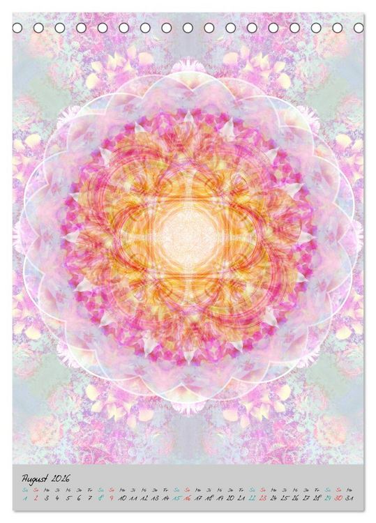 Produktbild: MANDALAS der Natur (Tischkalender 2026 DIN A5 hoch), CALVENDO Monatskalender