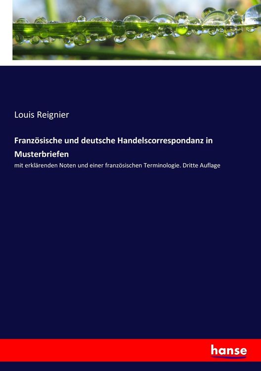 Produktbild: Franz&ouml;sische und deutsche Handelscorrespondanz in Musterbriefen