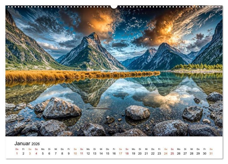 Produktbild: Neuseeland - Land der tausend Horizonte (Wandkalender 2026 DIN A2 quer), CALVENDO Monatskalender