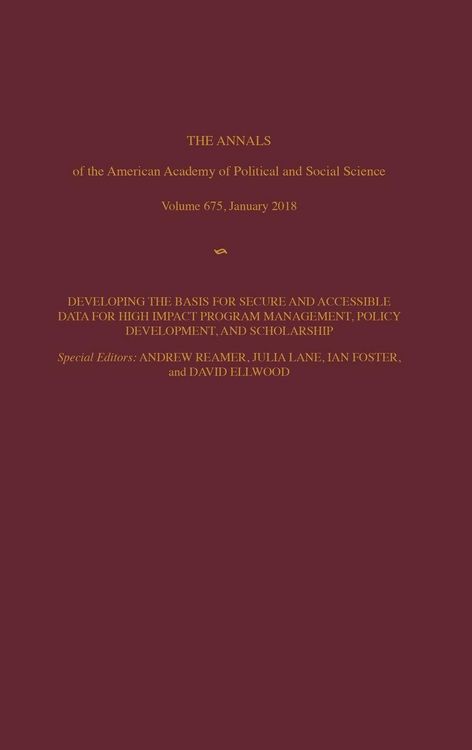 Produktbild: The Annals of the American Academy of Political and Social Science