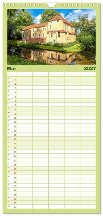 Produktbild: Familienplaner 2027 - Bezauberndes Ostfriesland mit 5 Spalten (Wandkalender, 21 x 45 cm) CALVENDO