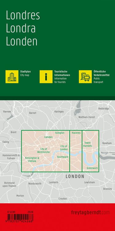 Produktbild: freytag & berndt Stadtplan London 1:10.000