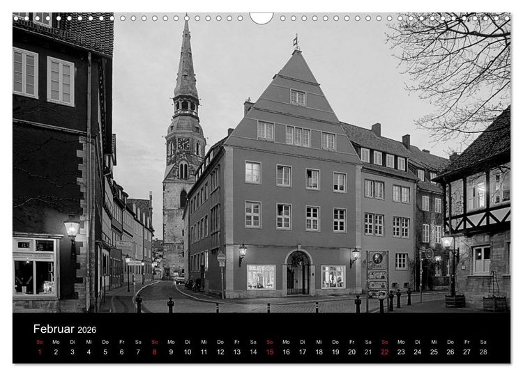 Produktbild: Hannover Monochrome Impressionen (Wandkalender 2026 DIN A3 quer), CALVENDO Monatskalender