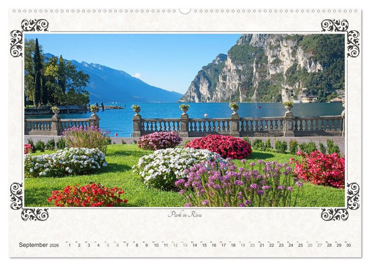 Produktbild: Gardasee - Idylle am Lago 2026 (hochwertiger Premium Wandkalender 2026 DIN A2 quer), Kunstdruck in Hochglanz