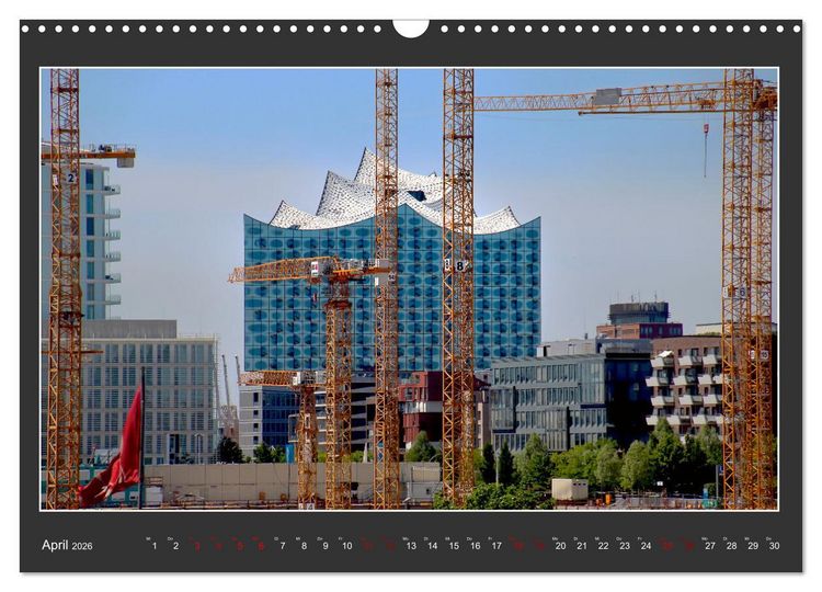 Produktbild: Wahrzeichen Elbphilharmonie (Wandkalender 2026 DIN A3 quer), CALVENDO Monatskalender