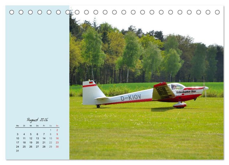 Produktbild: Sportliche Kunstflieger (Tischkalender 2026 DIN A5 quer), CALVENDO Monatskalender
