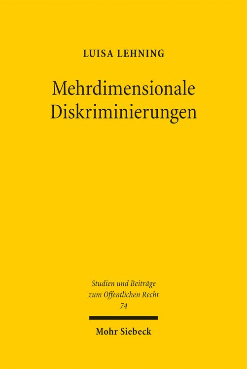 Produktbild: Mehrdimensionale Diskriminierungen