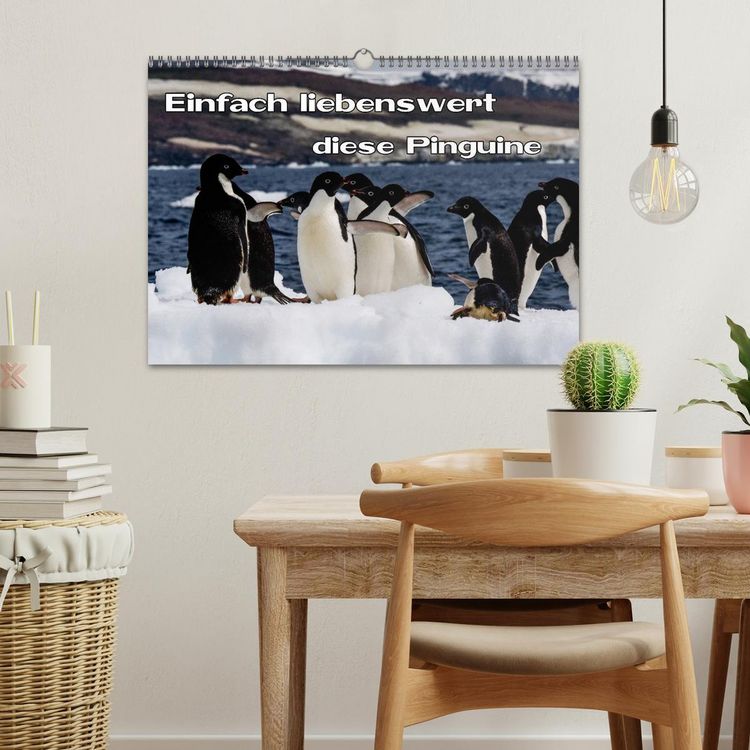 Produktbild: Einfach liebenswert diese Pinguine (Wandkalender 2026 DIN A3 quer), CALVENDO Monatskalender
