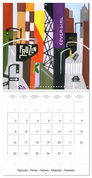 Produktbild: NEW YORK, d'hier &agrave; aujourd'hui (Calendrier mural carr&eacute; 2026 30x30 cm) Calendrier double avec une page pour vos prises de notes