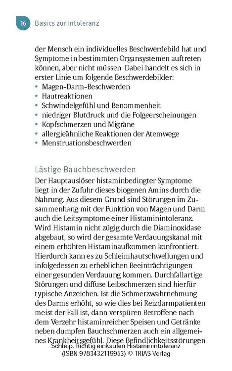Produktbild: Richtig einkaufen Histamin-Intoleranz