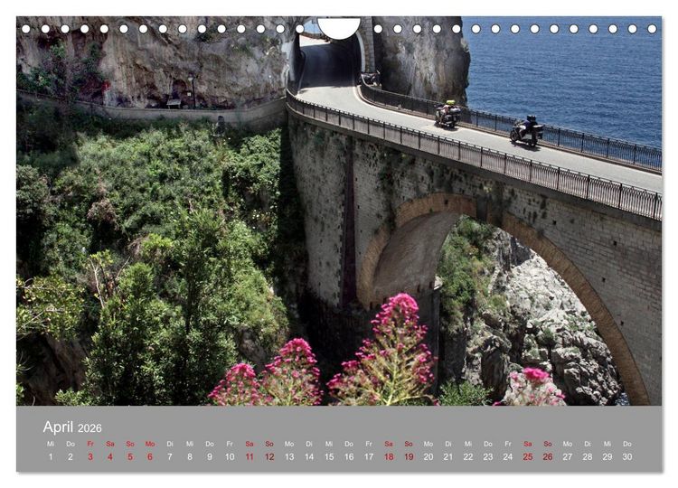 Produktbild: Traumlandschaft am Mittelmeer: Die Amalfik&uuml;ste (Wandkalender 2026 DIN A4 quer), CALVENDO Monatskalender