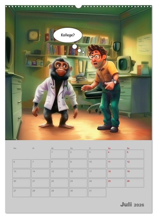 Produktbild: Ein Arzt f&uuml;r alle Felle (hochwertiger Premium Wandkalender 2026 DIN A2 hoch), Kunstdruck in Hochglanz