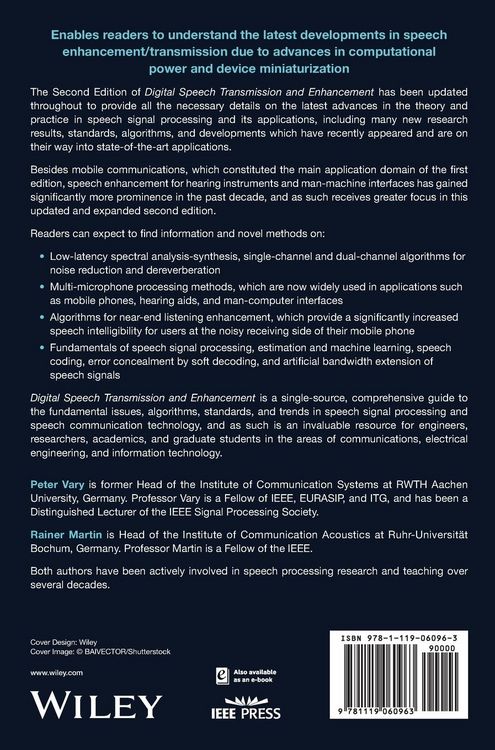 Produktbild: Digital Speech Transmission and Enhancement