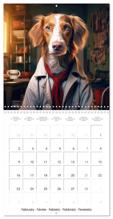 Produktbild: Dogs rocking outfits (Wall Calendar 2026 12 &times; 12 Inch) CALVENDO 12 Month Wall Calendar