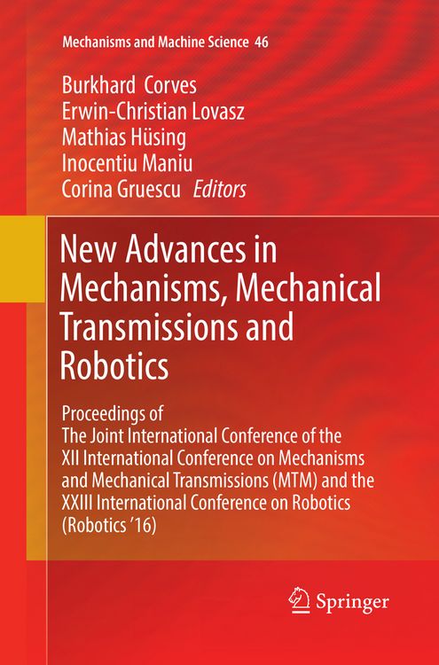 Produktbild: New Advances in Mechanisms, Mechanical Transmissions and Robotics