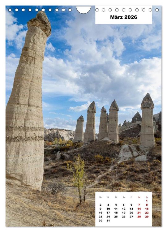 Produktbild: Kappadokien, zwischen Felsen und Himmel (Wandkalender 2026 DIN A4 hoch), CALVENDO Monatskalender