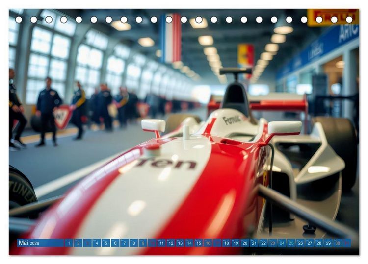 Produktbild: Formel 1 Boxenstopp (Tischkalender 2026 DIN A5 quer), CALVENDO Monatskalender