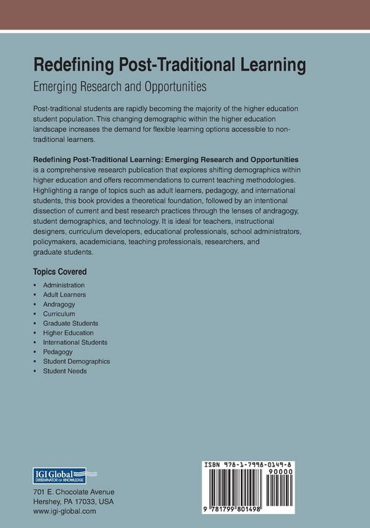 Produktbild: Redefining Post-Traditional Learning