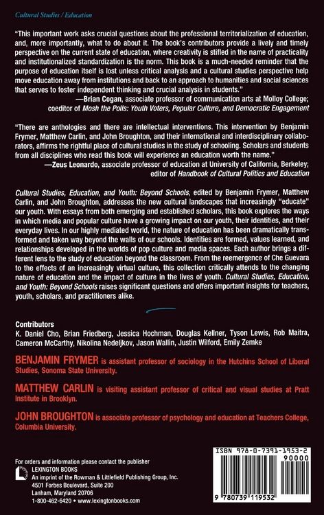 Produktbild: Cultural Studies, Education, and Youth