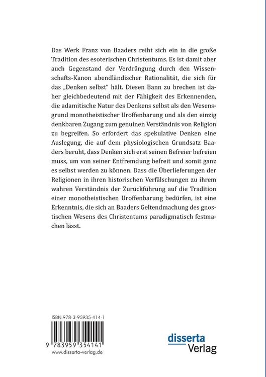 Produktbild: Das Kreuz der spekulativen Erkenntnis. Auslegungen zu Franz von Baaders "Vorlesungen &uuml;ber religi&ouml;se Philosophie" - Erster Teil