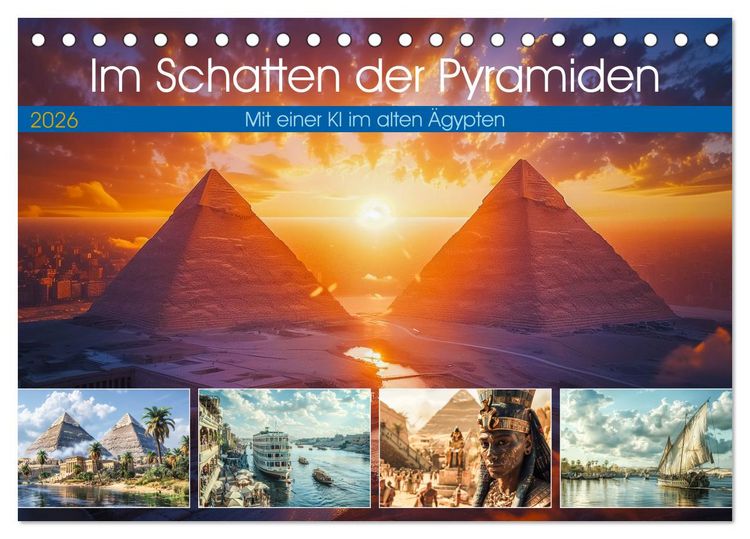 Produktbild: Im Schatten der Pyramiden (Tischkalender 2026 DIN A5 quer), CALVENDO Monatskalender