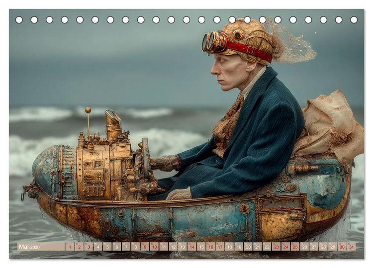 Produktbild: Seelenreise durch Wind und Wellen (Tischkalender 2026 DIN A5 quer), CALVENDO Monatskalender