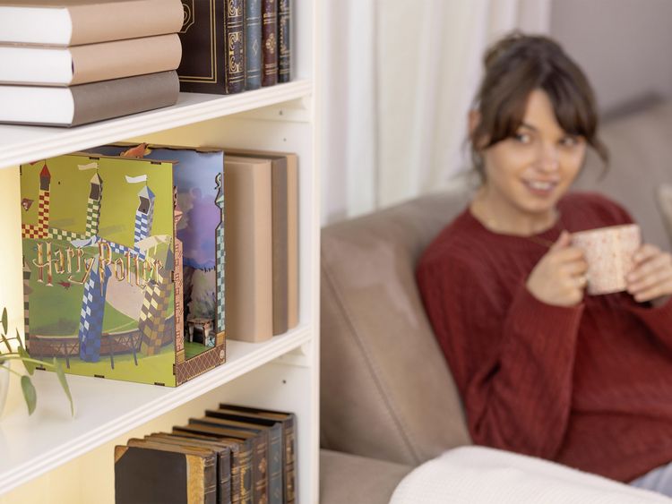 Produktbild: Book Nook DIY B&uuml;cherecke Harry Potter Quidditch Field von Revell Tiny Adventures