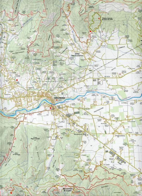 Produktbild: Bassa Valle Varaita - Bassa Valle Maira 1 : 25 000