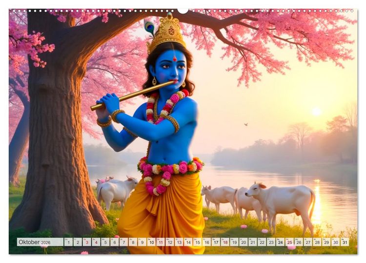 Produktbild: Hinduistische Mythologie - G&ouml;tter, Helden und Monster (Wandkalender 2026 DIN A2 quer), CALVENDO Monatskalender