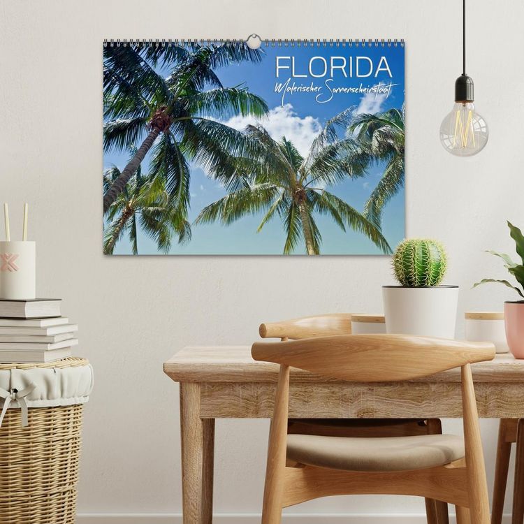 Produktbild: FLORIDA Malerischer Sonnenscheinstaat (Wandkalender 2026 DIN A3 quer), CALVENDO Monatskalender