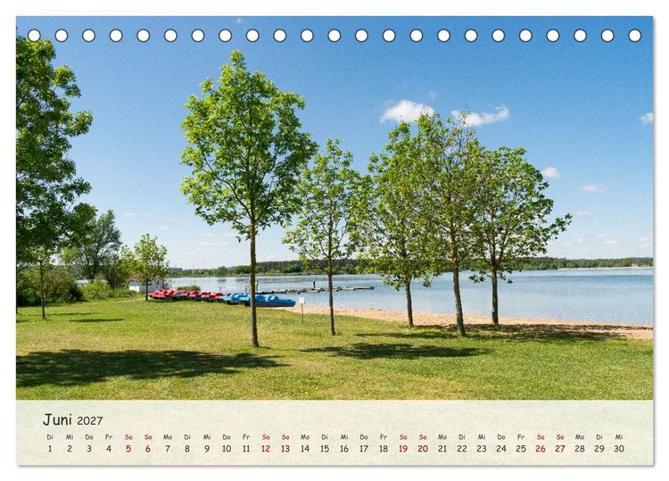 Produktbild: Naturparadies Altm&uuml;hlsee (Tischkalender 2027 DIN A5 quer), CALVENDO Monatskalender