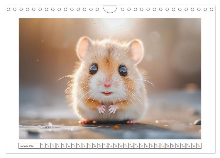 Produktbild: Lustige Hamster (Wandkalender 2026 DIN A4 quer), CALVENDO Monatskalender