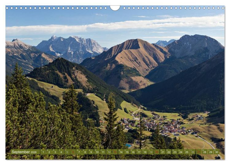 Produktbild: Rund um die Zugspitze (Wandkalender 2026 DIN A3 quer), CALVENDO Monatskalender