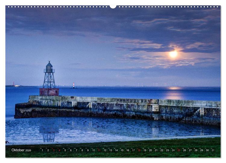 Produktbild: Wilhelmshaven - Impressionen aus der Hafenstadt (Wandkalender 2026 DIN A2 quer), CALVENDO Monatskalender